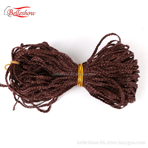 Hot sell Purple Blonde colored Long Colorful 28 inch Zizi Box Braids Hair Crochet Box Hair Extension Synthetic 3x box Braid